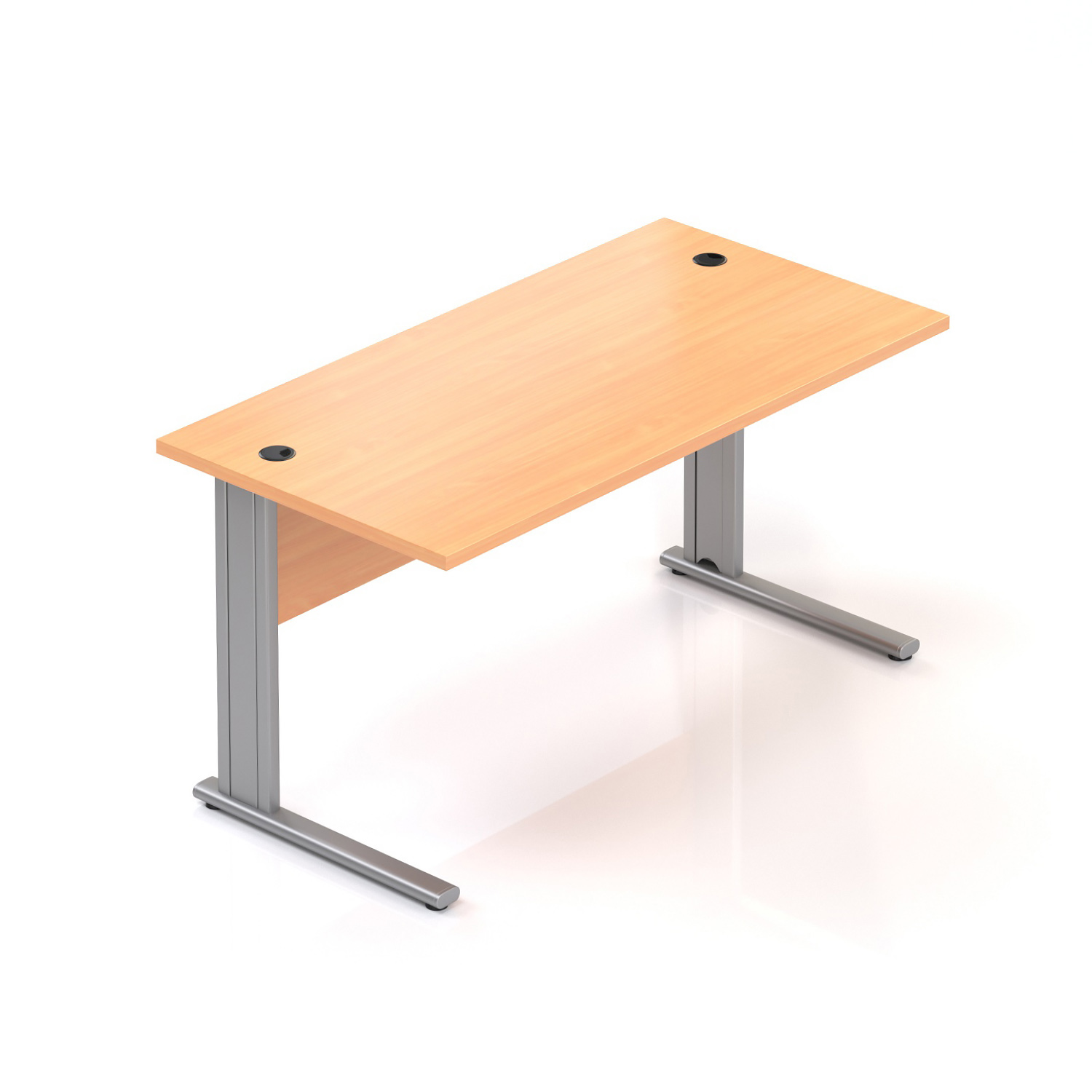 Kancelársky stôl Komfort, kovová podnož, 140x70x76 cm - BPR14 11