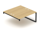 Kancelársky oporný stôl EPIC (2.osoby), 120/140/160/180cm, kovová podnož O