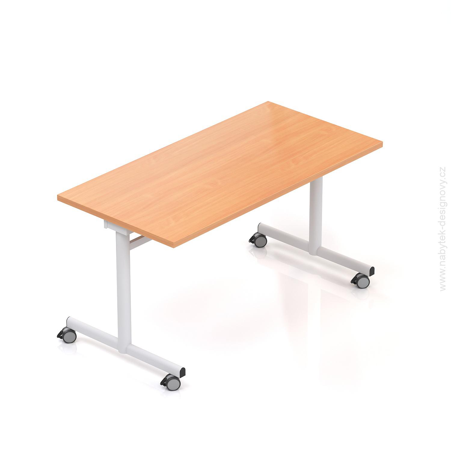 Konferenčný výklopný stôl na kolieskach KOMFORT, 160x70x76 cm
