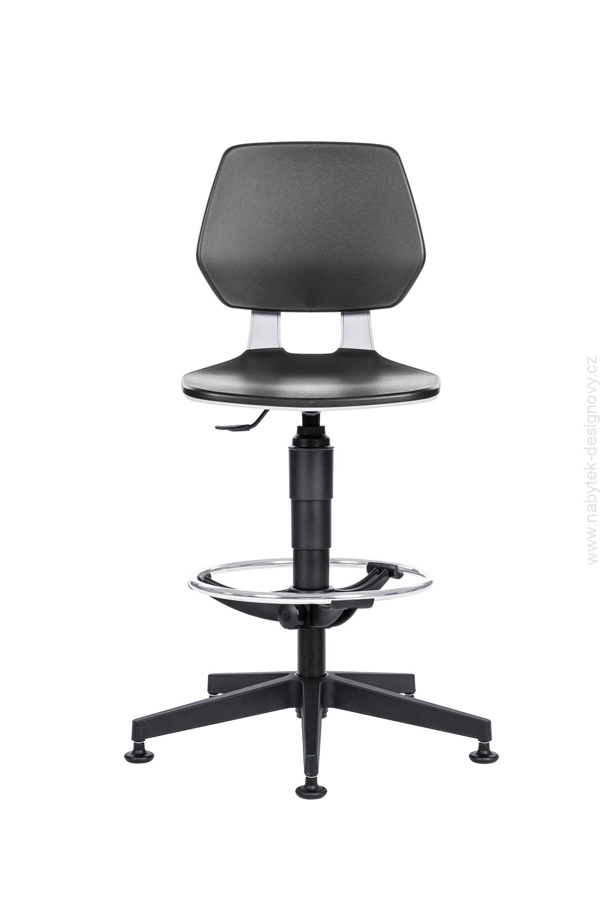 Kancelárska stolička 1260 ALLOY RAM SEDY PL.CERNY B.PLAST EXT KLUZ