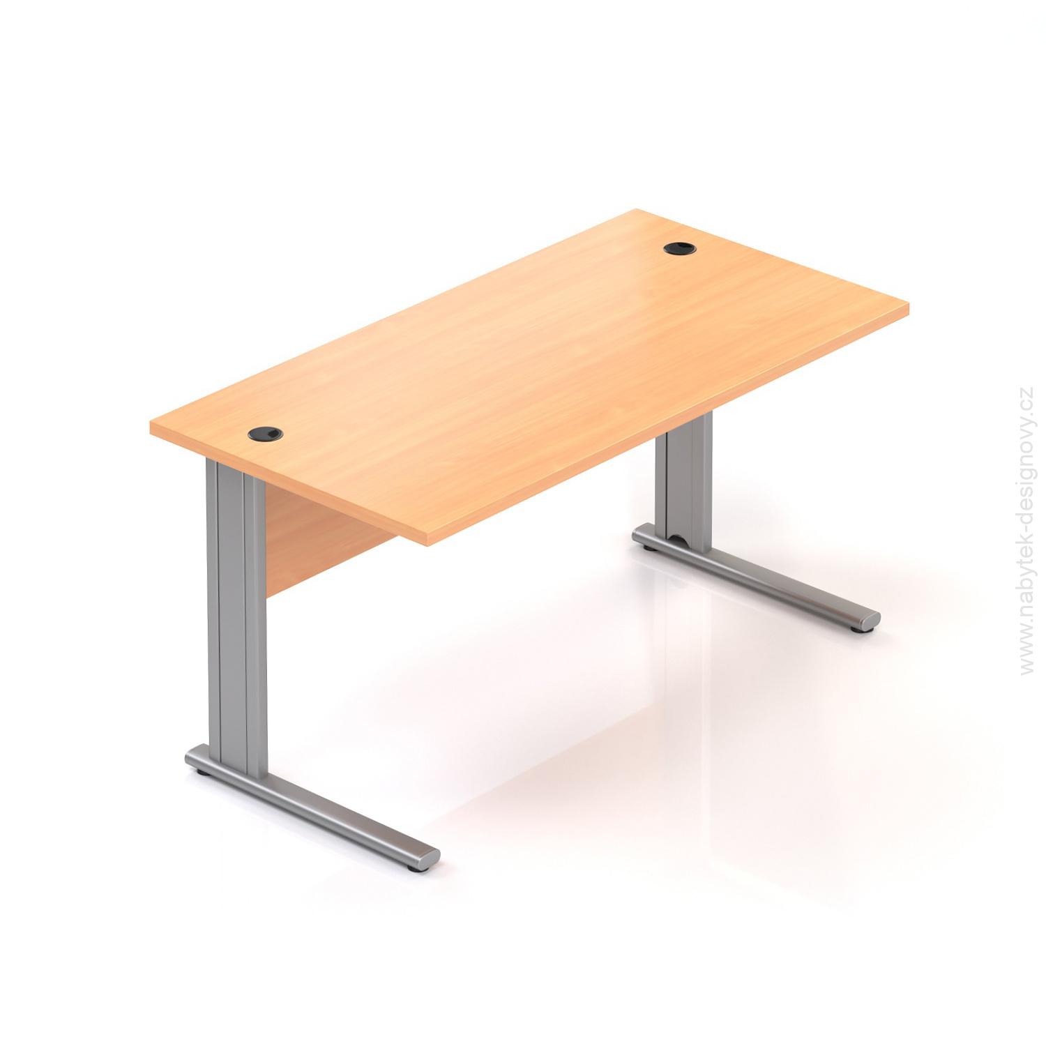 Kancelársky stôl Komfort, kovová podnož, 140x70x76 cm - BPR14 11