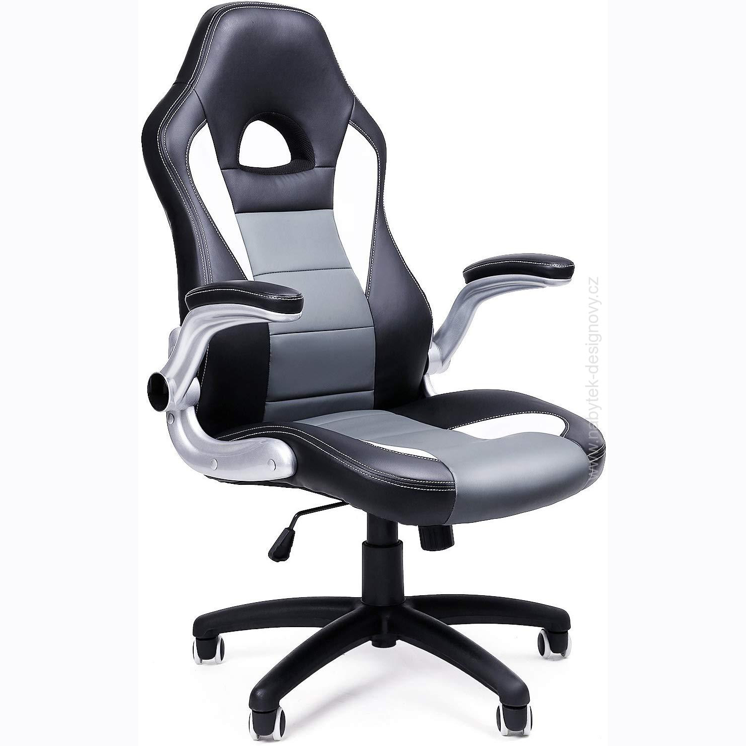 Kancelárska stolička Racing Grey, pre PC stoly