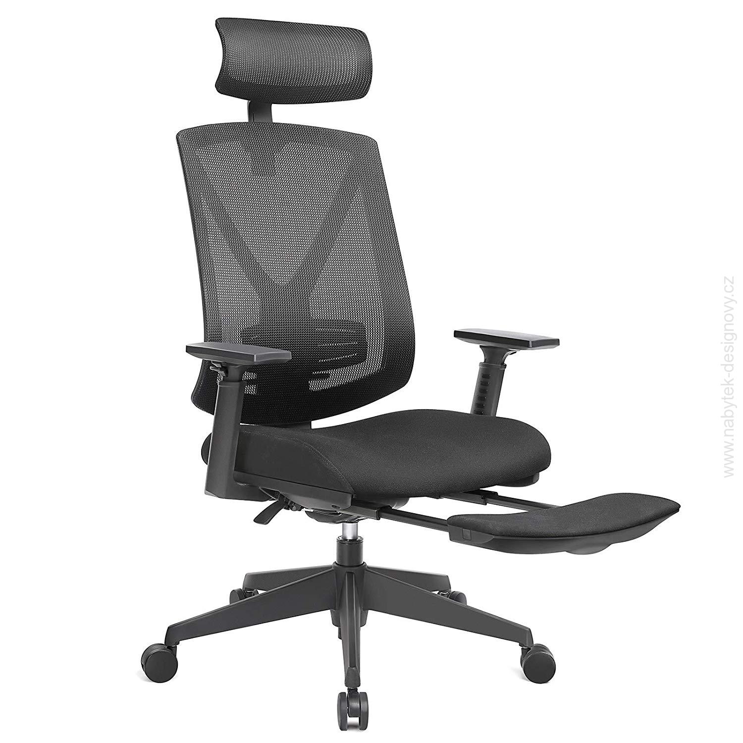 Kancelárska stolička OFFICE LUX, s podnožkou na nohy