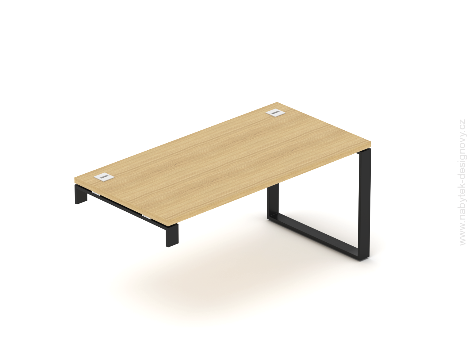 Kancelársky oporný stôl EPIC, 120/140/160/180cm, kovová podnož O