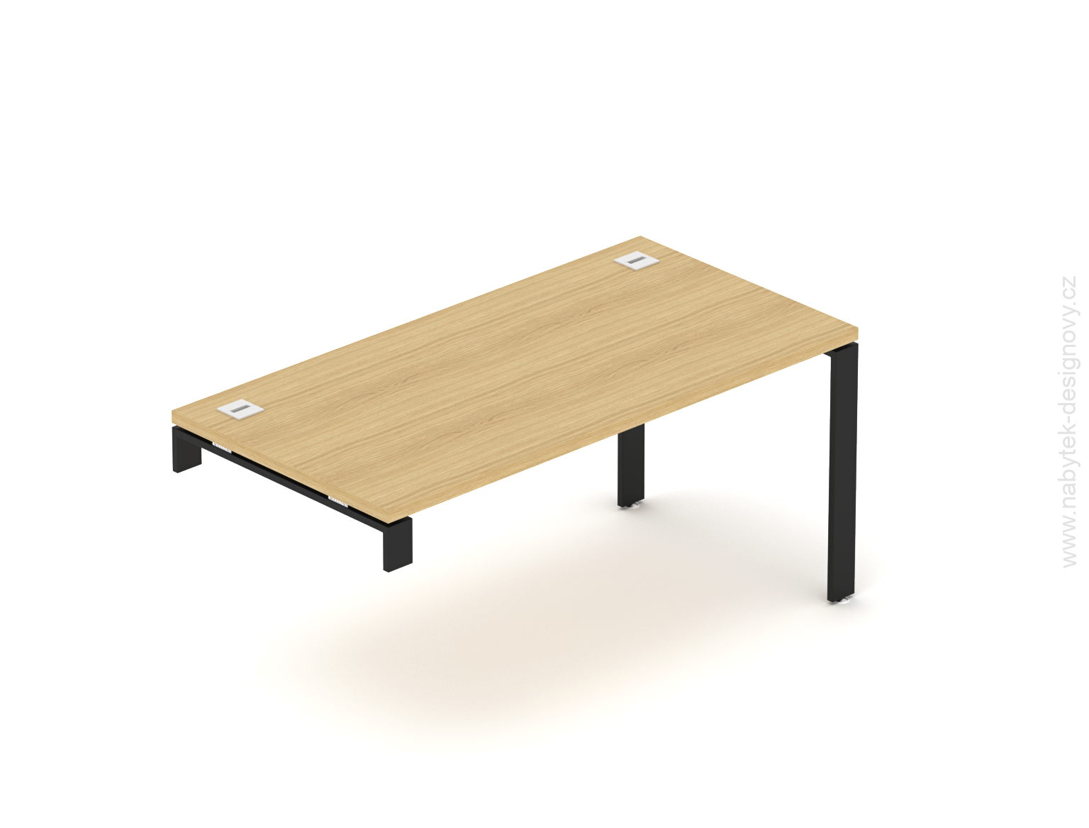 Kancelársky oporný stôl EPIC, 160cm, kovová podnož U