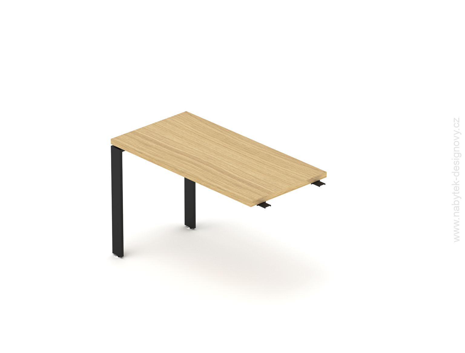 Kancelársky prístavný stôl EPIC, 80/100cm, kovová podnož U