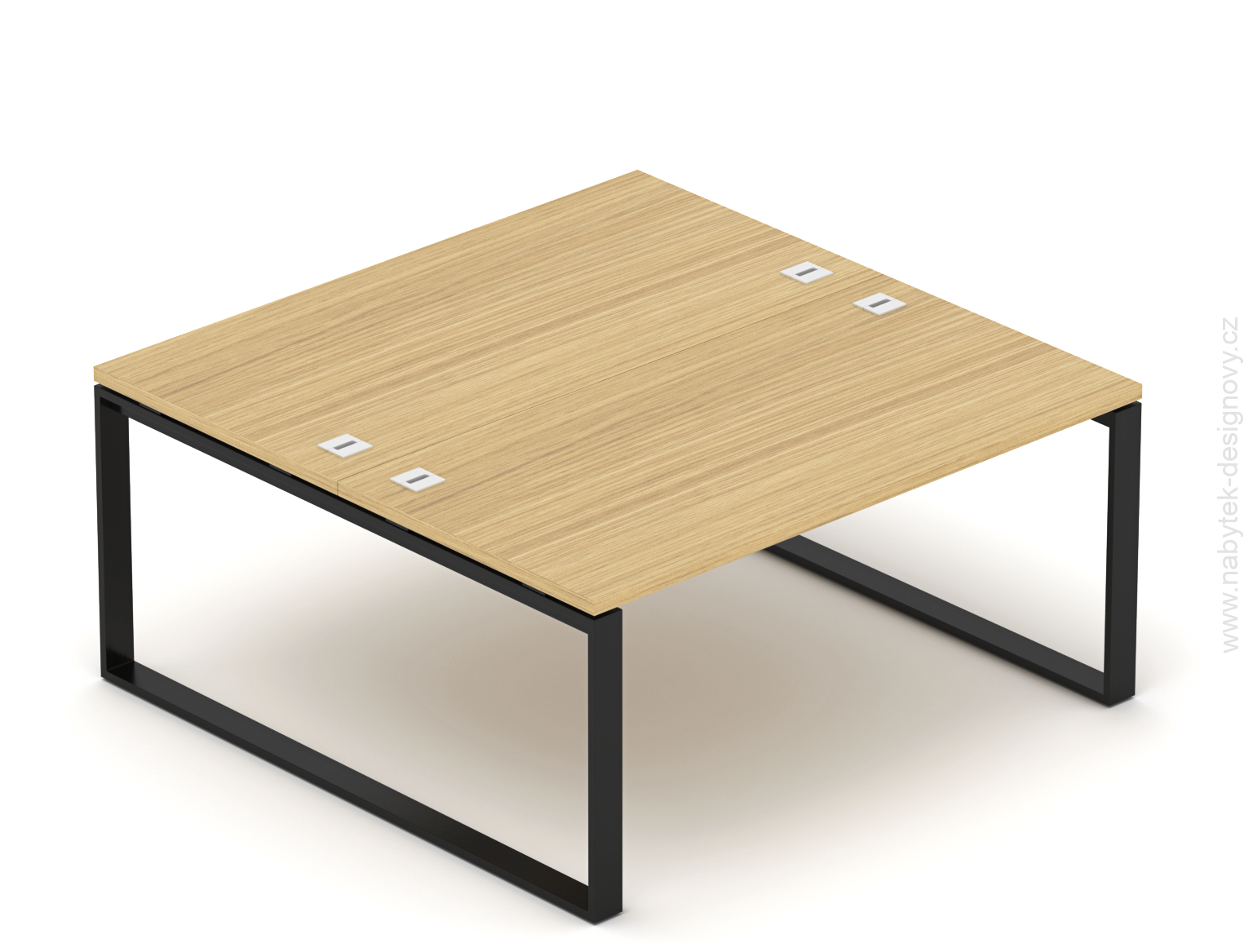 Kancelársky stôl EPIC (dvojitý), 160cm, kovová podnož O