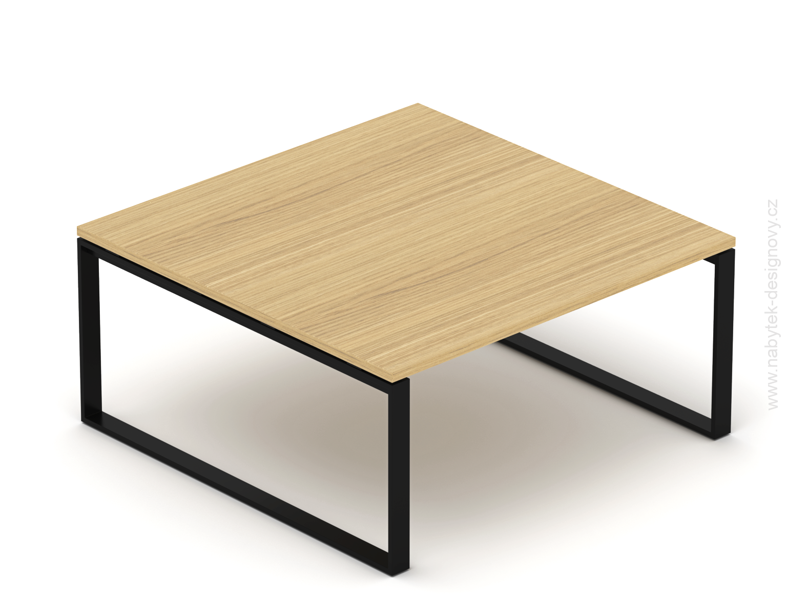 Konferenčný stôl EPIC (viac os.), 160/180cm, oceľová podnož O, (doska v celku)