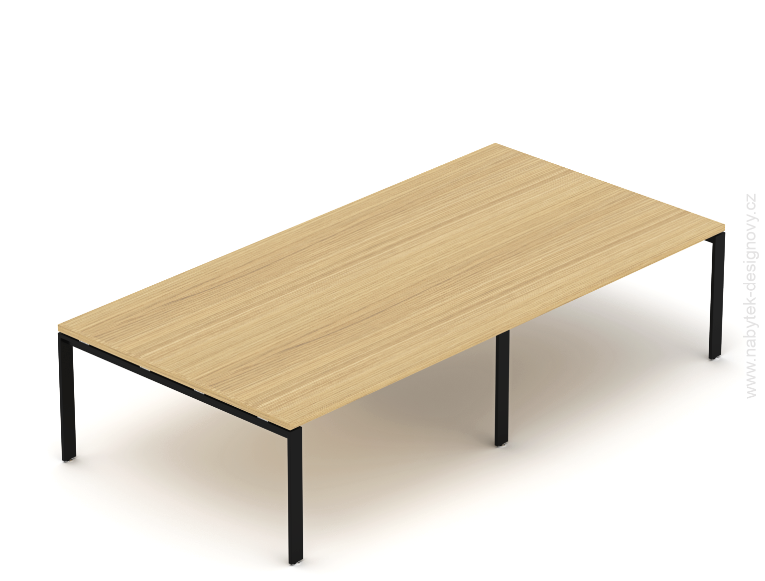 Konferenčný stôl EPIC (viac os.), 320cm, oceľová podnož U, (viac modulový)