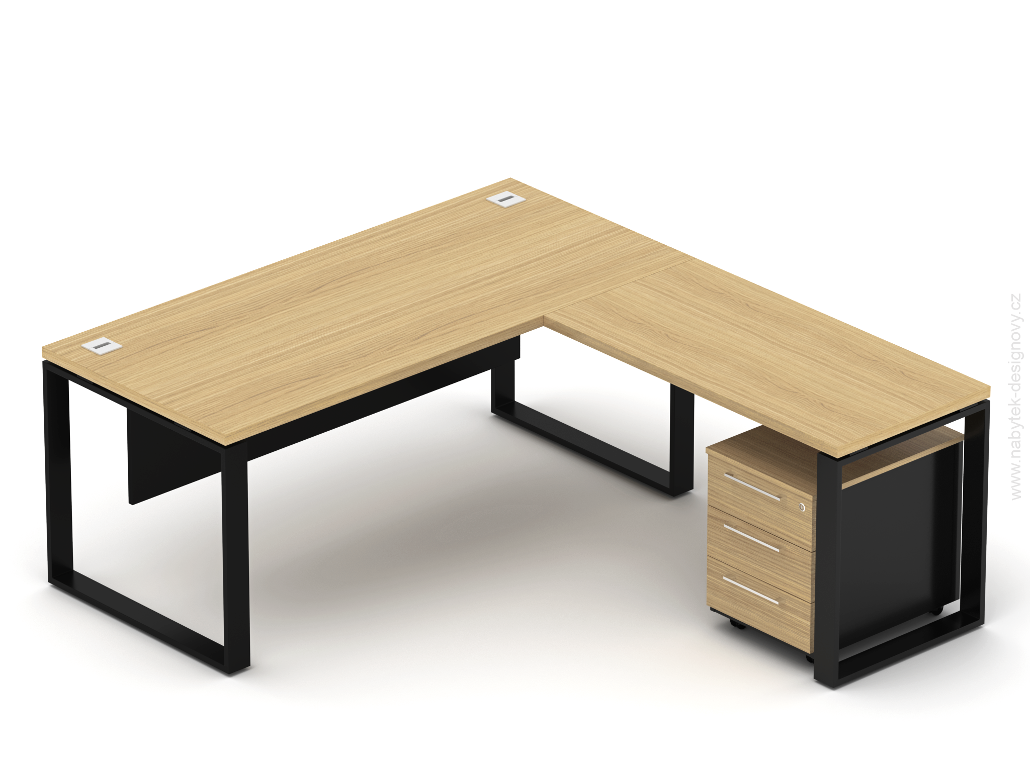 Kancelárska zostava EPIC Z11 O, voliteľná dĺžka stola 160/180cm, dĺžka s prístavným stolom 160/180cm