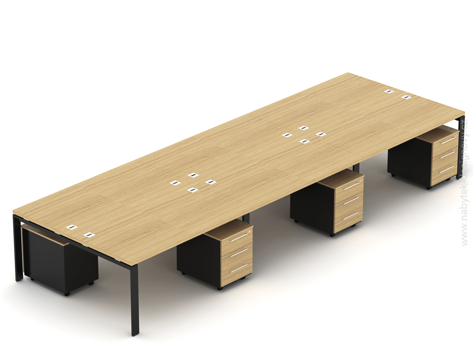 Kancelárska zostava EPIC Z39 U, voliteľná dĺžka stola 360/420/480/540cm
