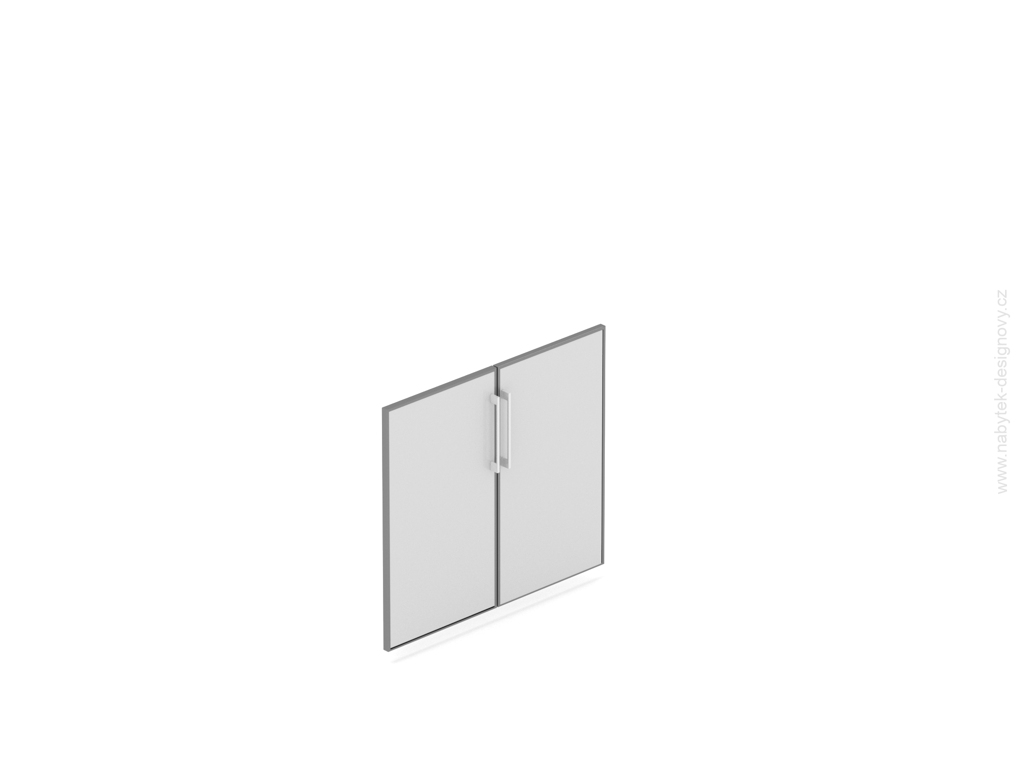 Sklenené dvere v AL ráme, šírka 80cm, výška 77,7cm