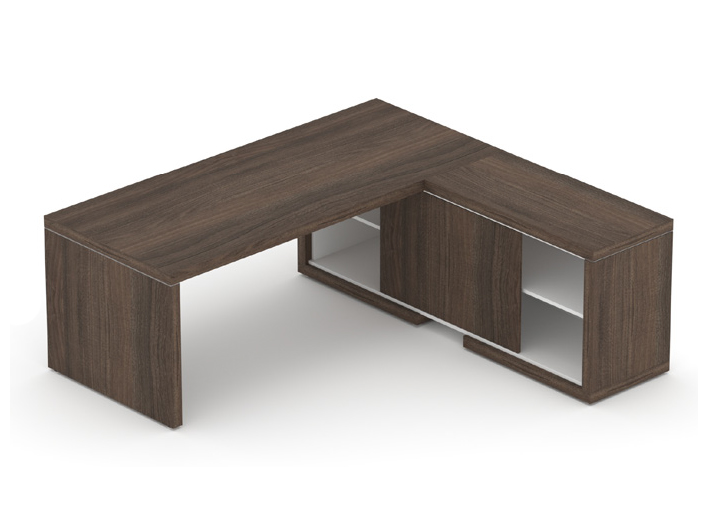 Manažérska zostava stola s komodou SOLID Z1, voliteľná dĺžka stola 160/180/200cm