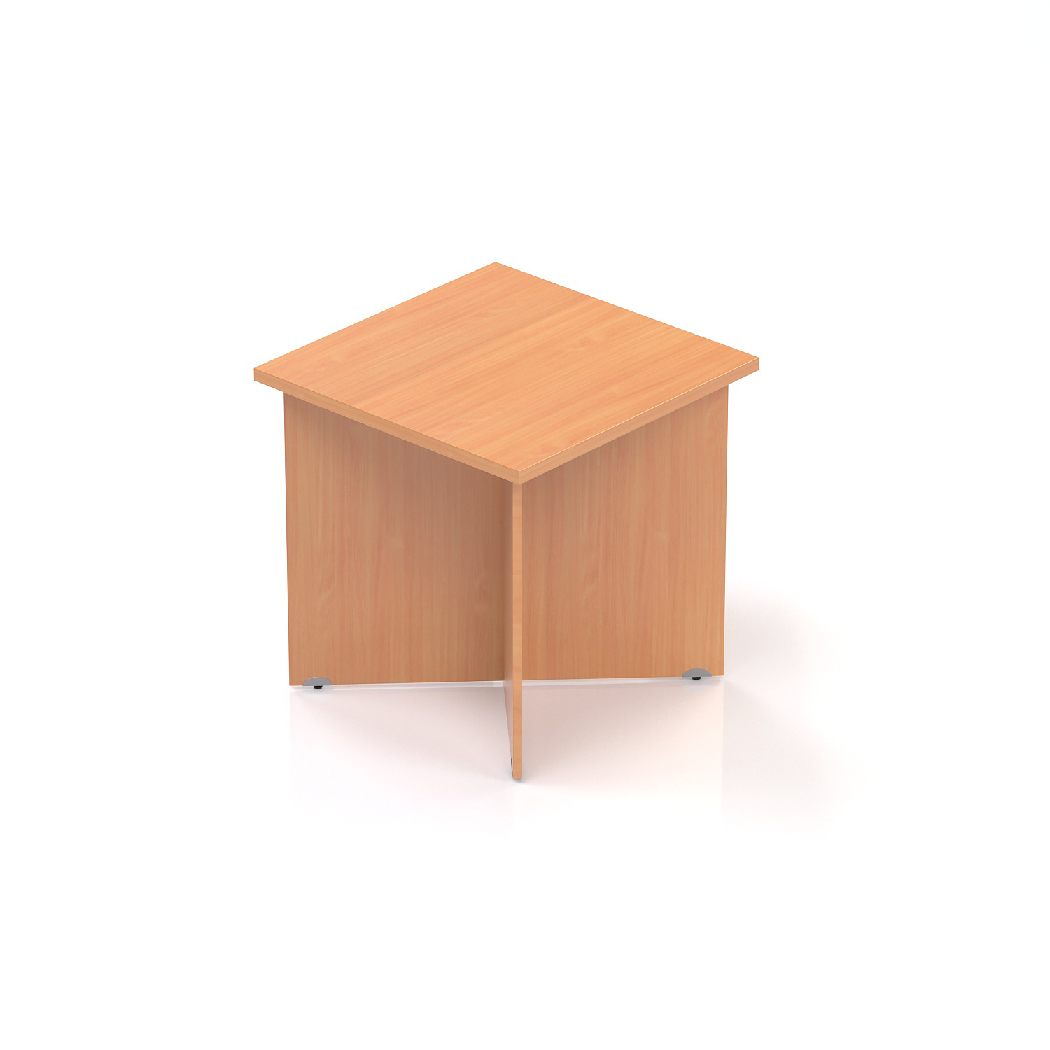 Konferenčný stôl Komfort, drevená podnož, 70x70x76 cm - SKA34 11
