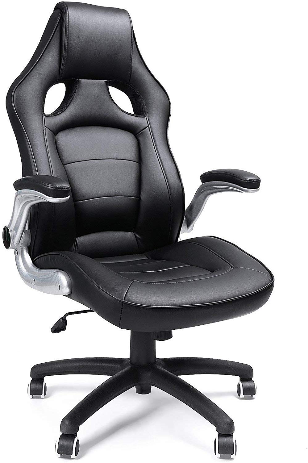 Kancelárska stolička Racing III Black, pre PC stoly, racing design, nosnosť 150kg