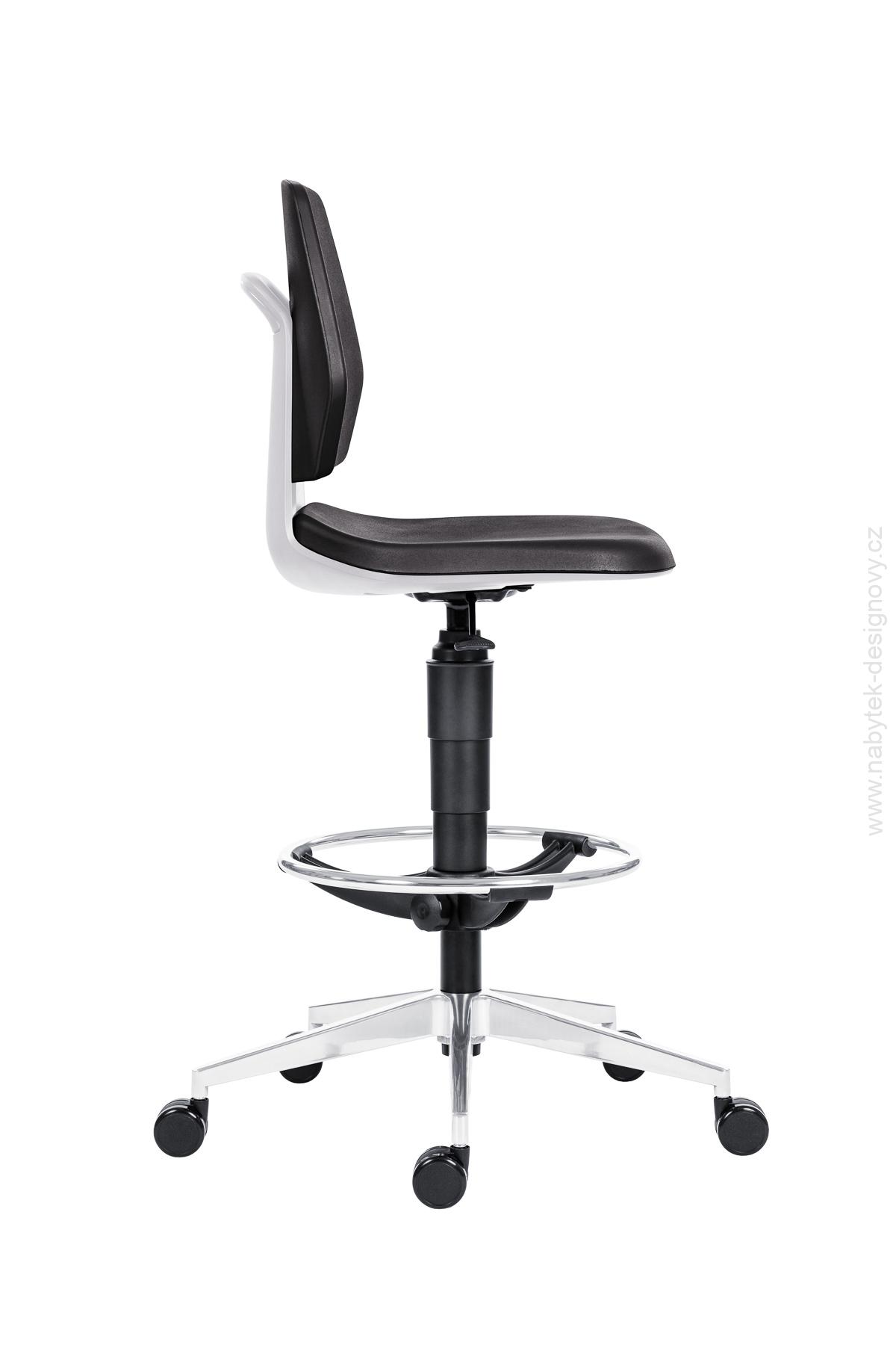 Kancelárska stolička 1260 ALLOY RAM SEDY PU CERNA B.ALU KOLIES EXT