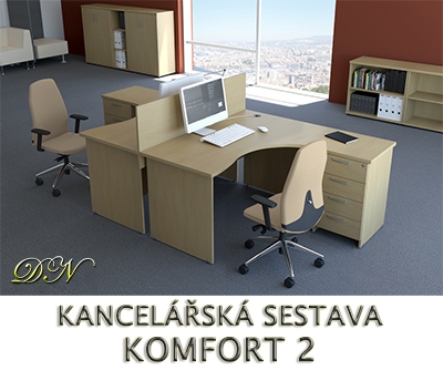 Kancelárska zostava nábytku VISIO 2 - Dizajnový NÁBYTOK