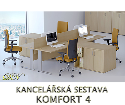 Kancelárska zostava nábytku VISIO 4 - Dizajnový NÁBYTOK