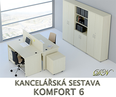 Kancelárska zostava nábytku VISIO 6 - Dizajnový NÁBYTOK
