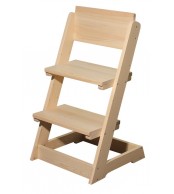 Detská stolička, celodrevená polohovacie - B163