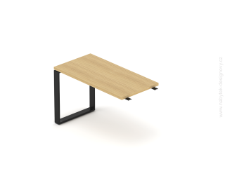 Kancelársky prístavný stôl EPIC, 80/100cm, kovová podnož O
